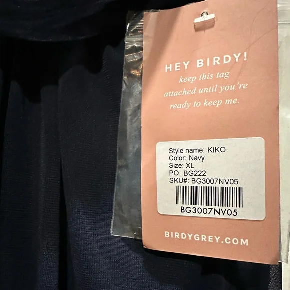 Birdy Grey KIKO DRESS MESH NAVY XL NEW NWT WEDDING BRIDESMAID - Picture 4 of 6